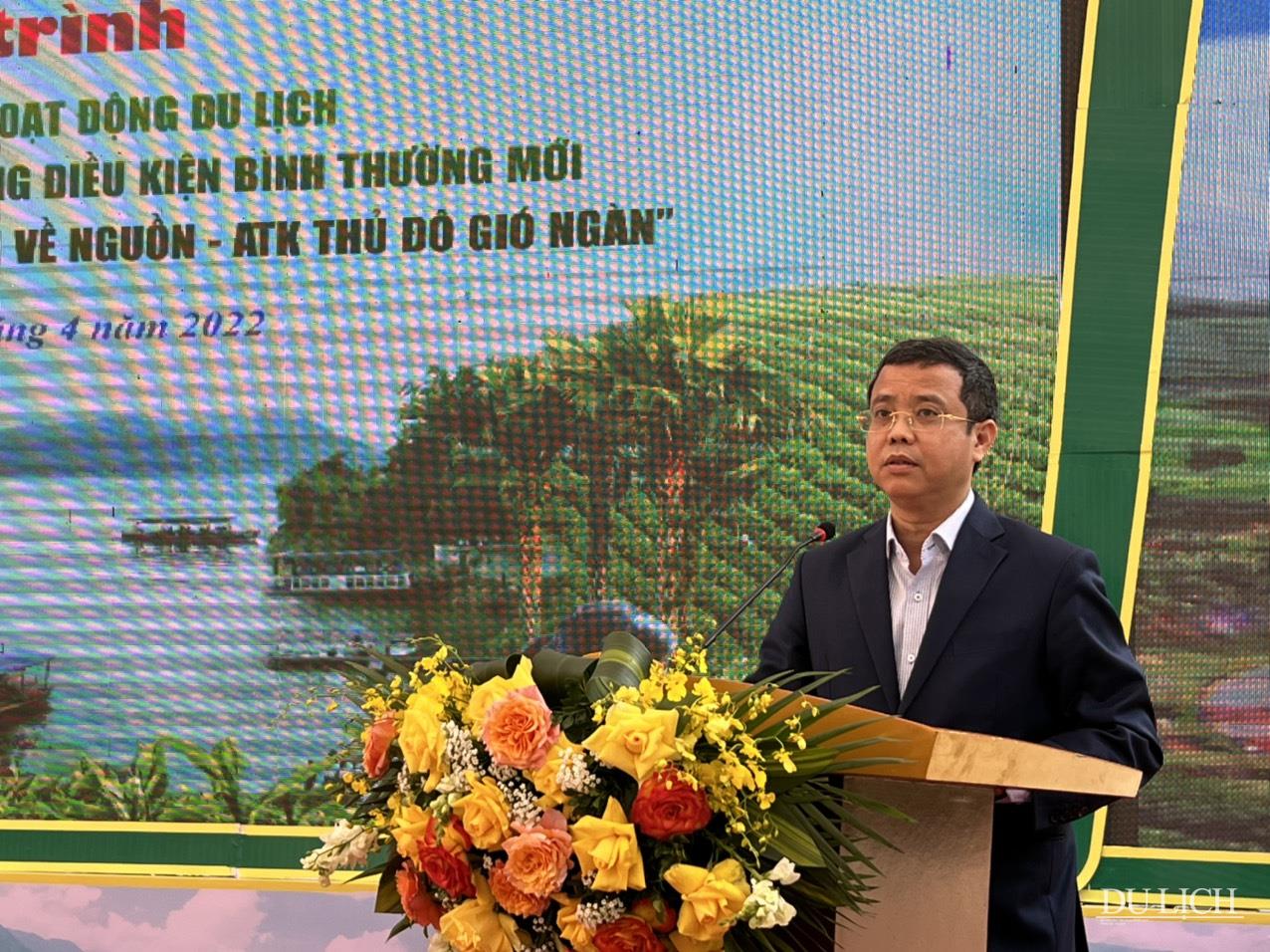 Phó Tổng cục trưởng Tổng cục Du lịch Nguyễn Lê Phúc phát biểu tại chương trình